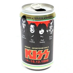 Vtg RARE 1996 Kiss Band Memorabilia Promo Beer Pilsner Beer Beverage Can
